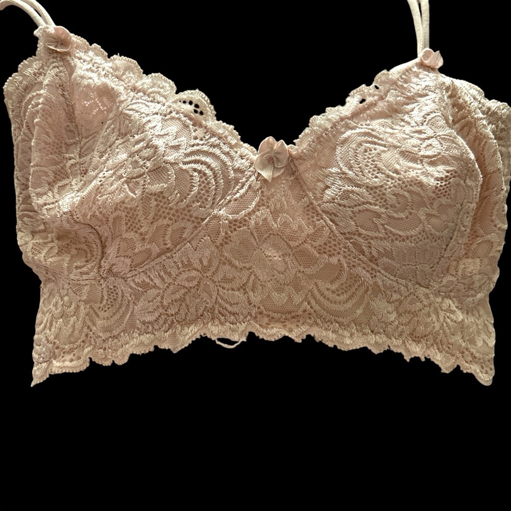 Pink lace top